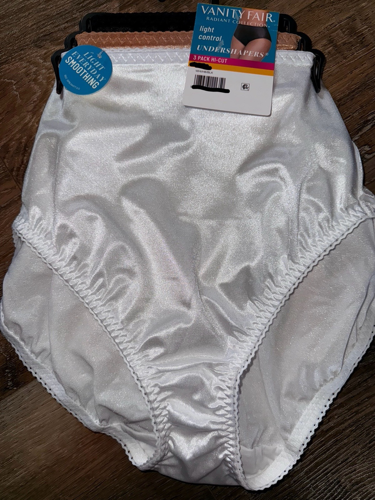 Vanity Fair Radiant Womens Hi-Cut Underwear Panties 3-Pair Nylon Blend (C) ~ 4XL