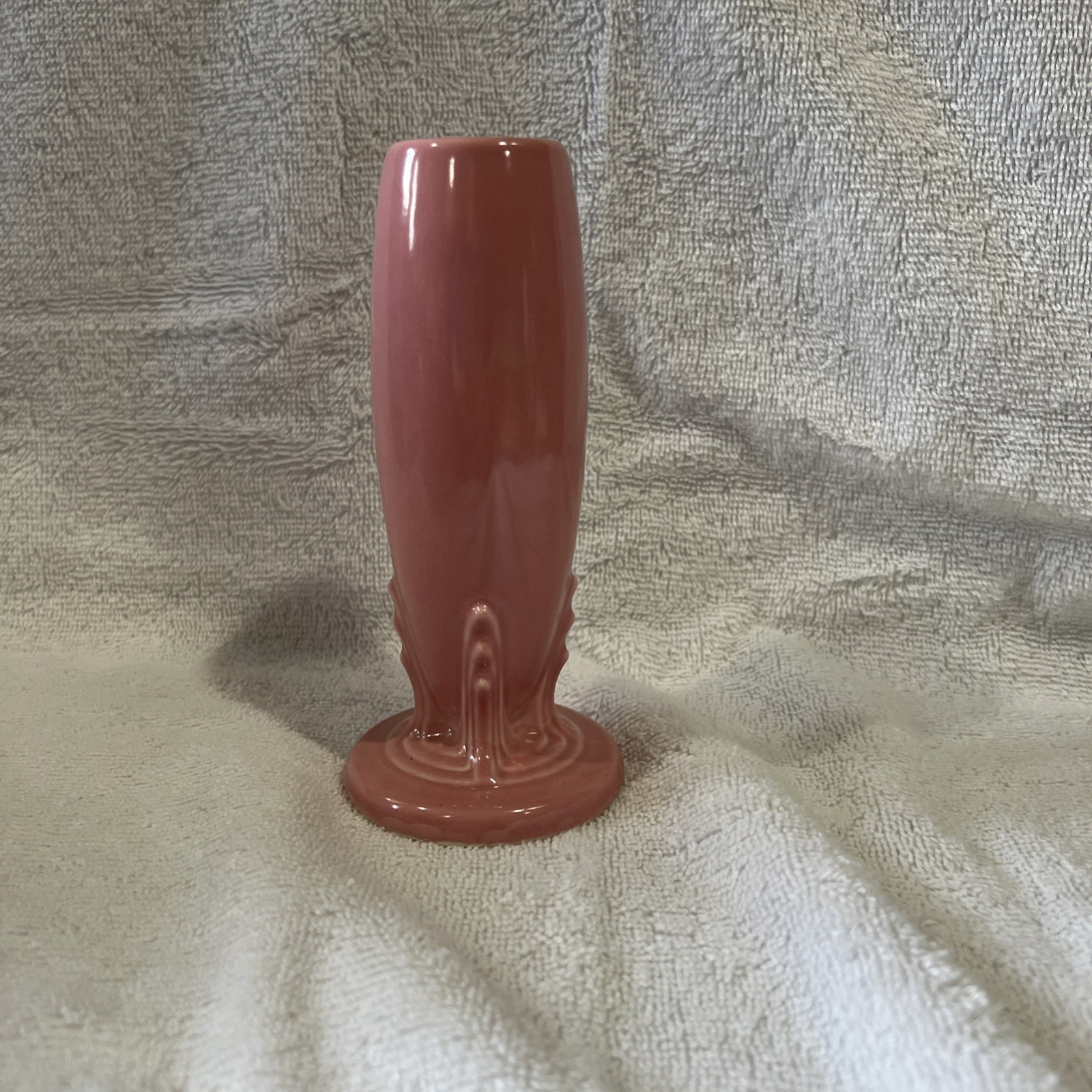 Fiesta Pink Bud Vase Retired color Fiesta Pink Bud Vase Retired color