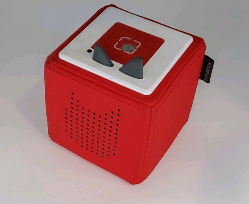 Tonies Toniebox Audio Box Player Light Red Story Book Reader No Charger Worntop Tonies Toniebox Audio Box Player Light Red Story Book Reader No Charger Worntop