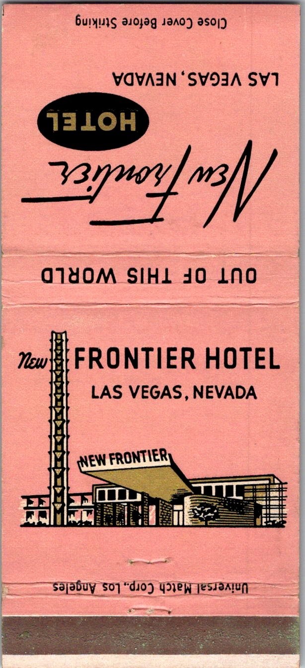 The Frontier Hotel Las Vegas NV Vintage Matchbook Cover 5MM28-6-1 The Frontier Hotel Las Vegas NV Vintage Matchbook Cover 5MM28-6-1