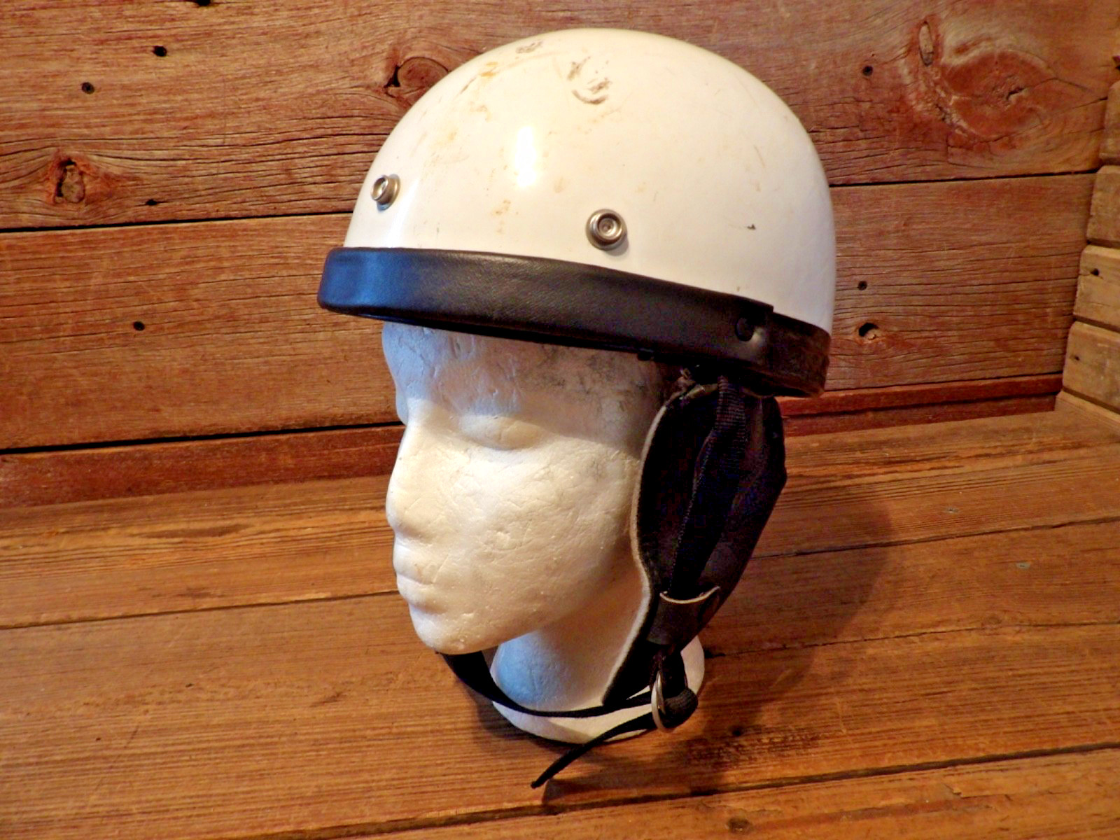 Vintage Retro 1960-70\'s Motorcycle Helmet 50s 60s Buco? Bell?