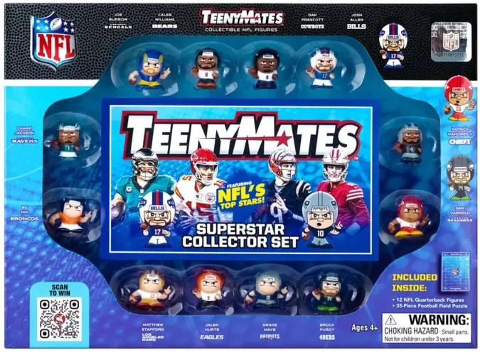 2027 NFL TEENYMATES SERIES 15 SUPERSTAR COLLECTOR BOX SET FACTORY SEALED LICENSE