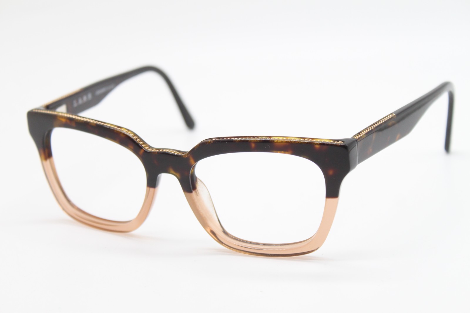 L.A.M.B. LAMB LA043 HAVANA GOLD BROWN AUTHENTIC EYEGLASSES 53-18