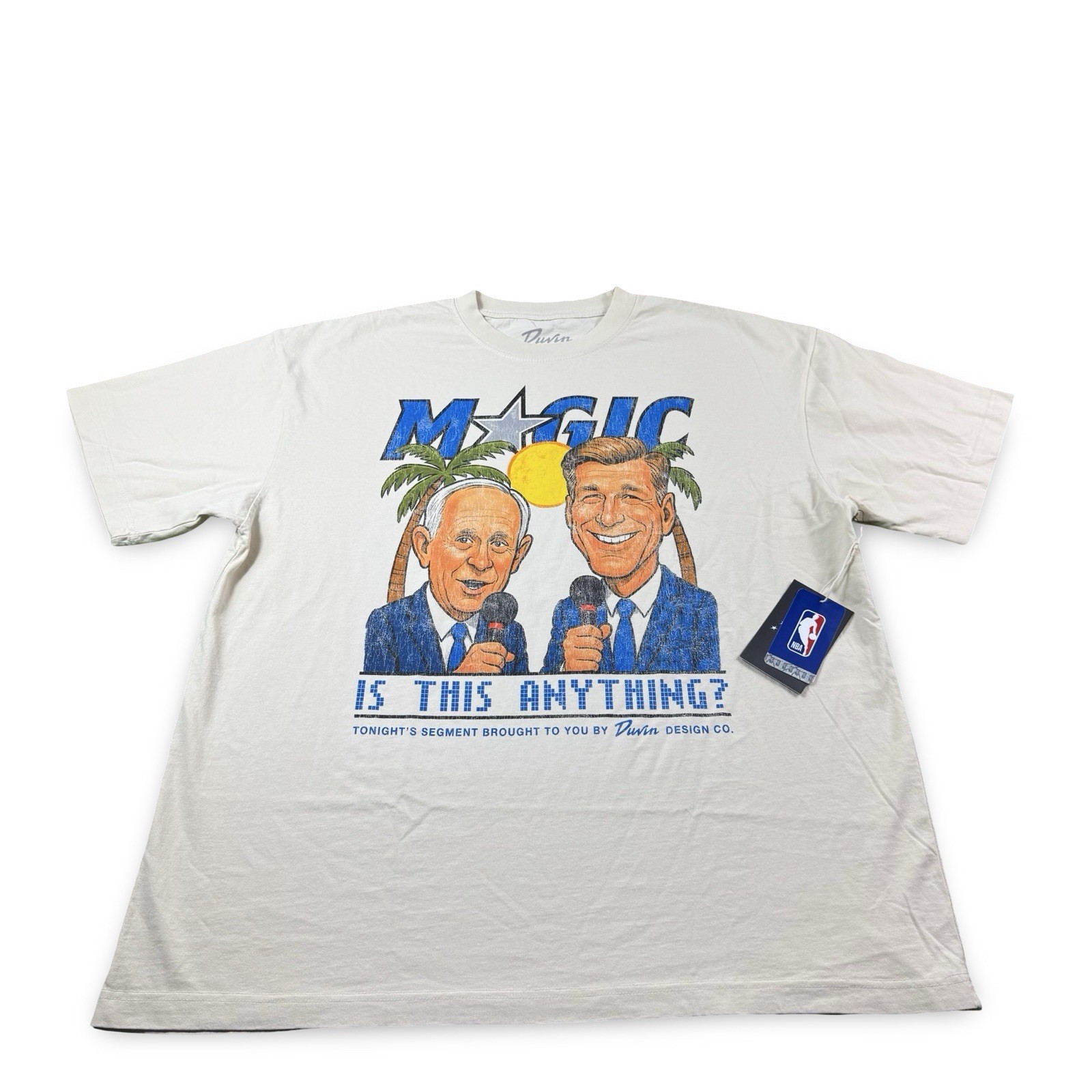 NWT Duvin x Orlando Magic “Is This Anything” Broadcast Tee Mens Size 2XL Rare NWT Duvin x Orlando Magic “Is This Anything” Broadcast Tee Mens Size 2XL Rare
