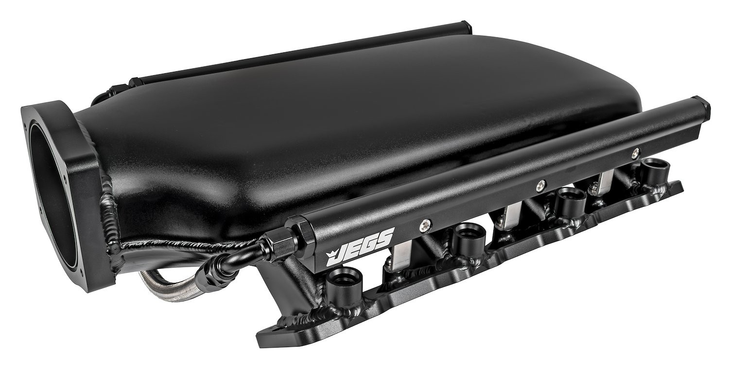 JEGS Fabricated Aluminum Low-Profile Intake Manifold for GM Gen III/IV LS