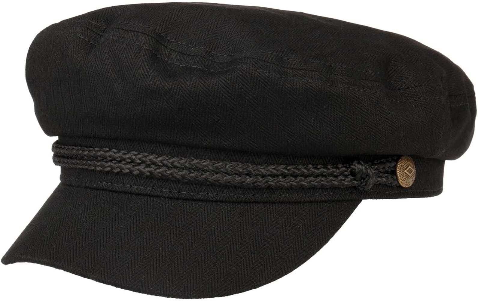 Brixton Hat Fiddler Cap Black L ( 7.5) Men Women Classic Modern Hat Casual Brixton Hat Fiddler Cap Black L ( 7.5) Men Women Classic Modern Hat Casual