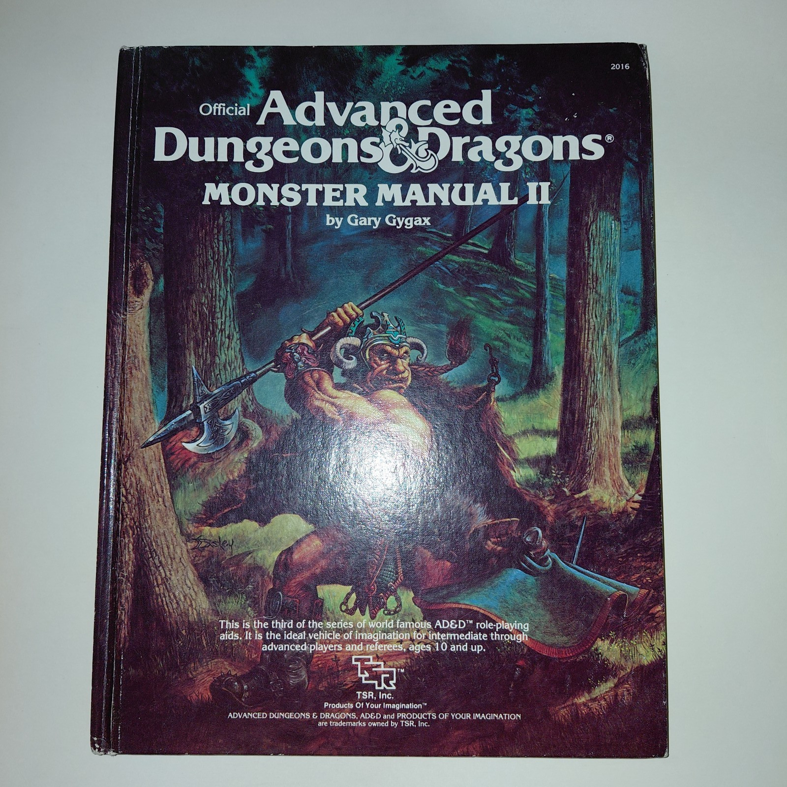 TSR AD&D Monster Manual II Orange Spine, 11th Printing 1988 Dungeons & Dragons