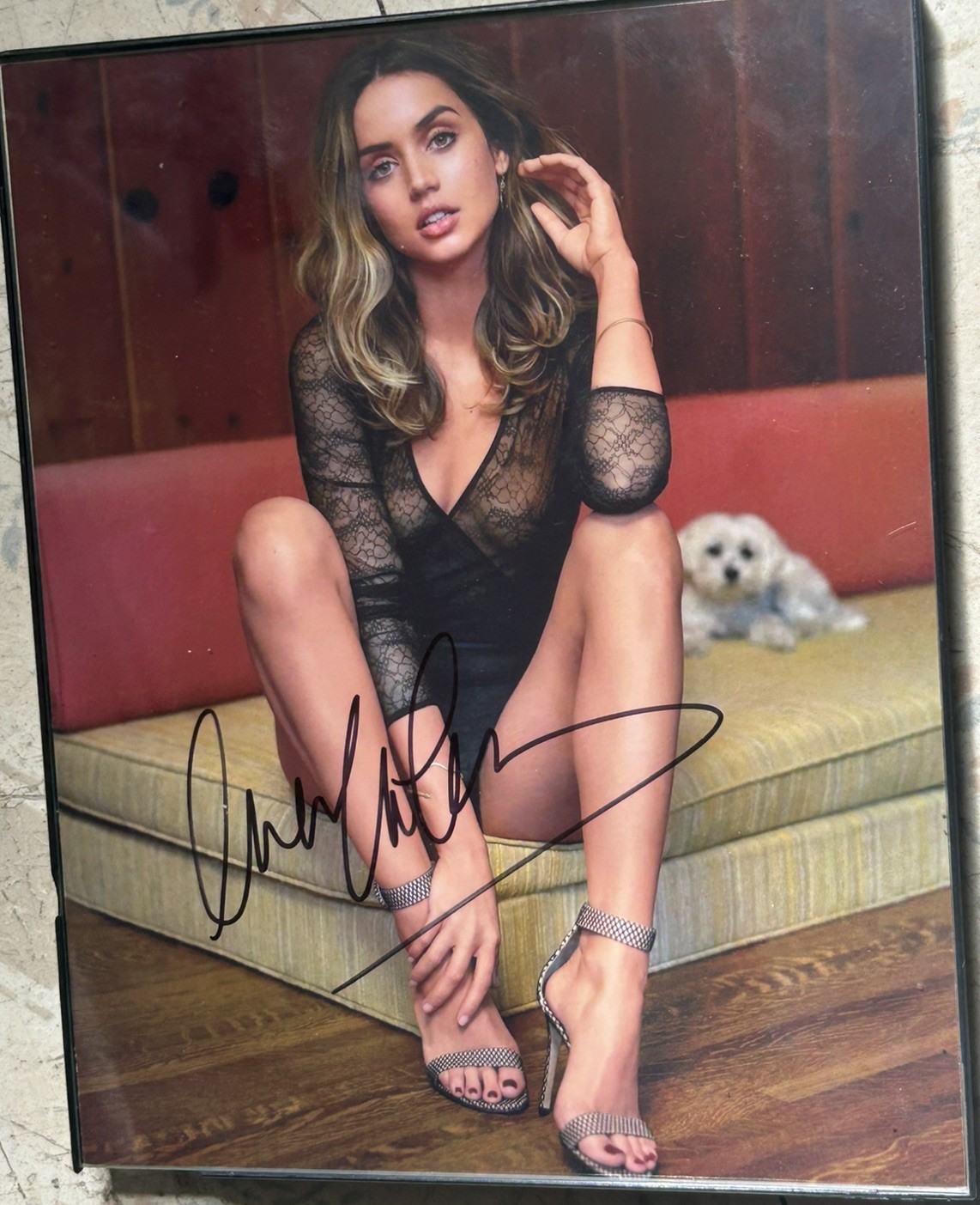 Ana De Armas Signed 8x10 Photo Hot Sexy Authentic Autograph With COA framed