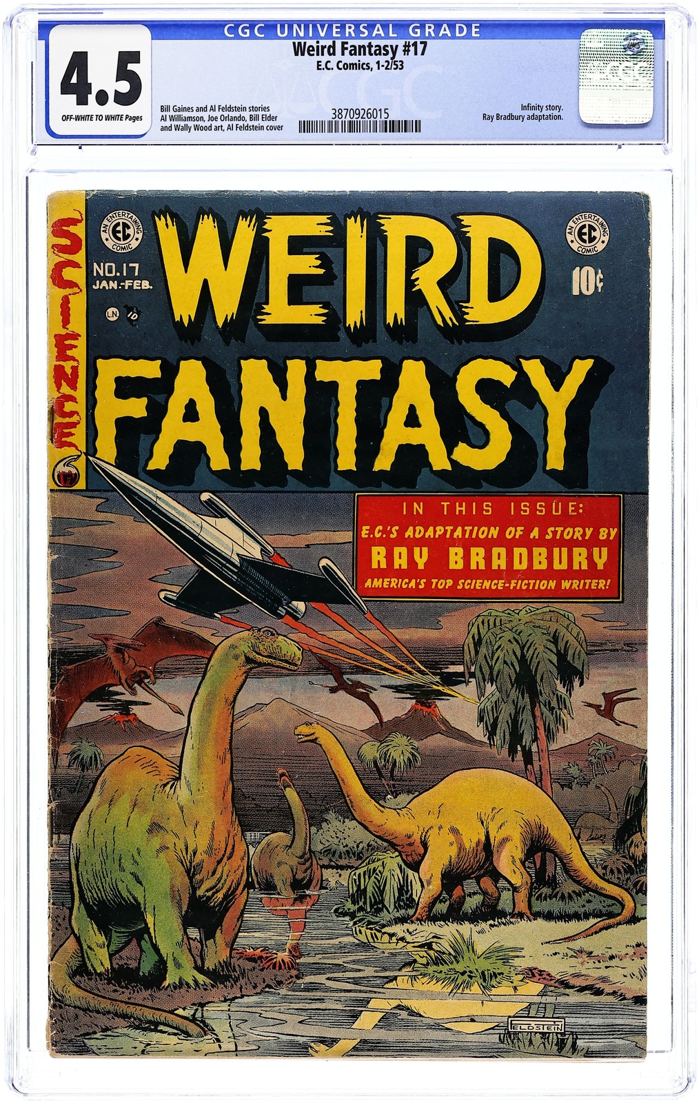 Weird Fantasy #17 CGC 4.5 1953 3870926015
