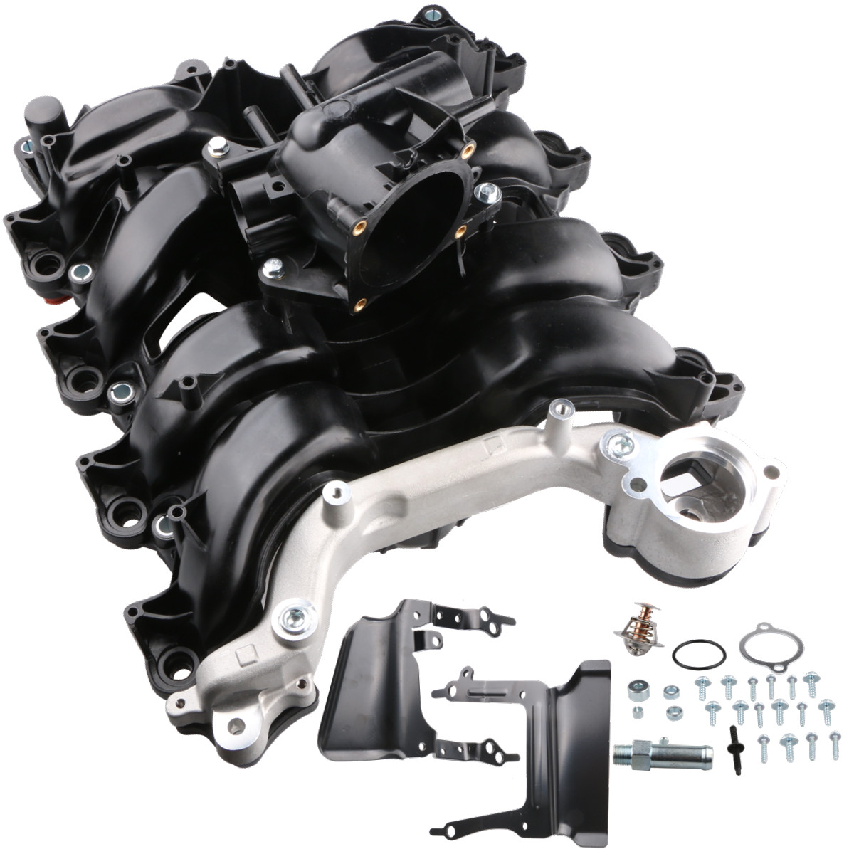 Upper Engine Intake Manifold w/ Gasket Set For Ford E150 E250 F150 4.6L 615-375
