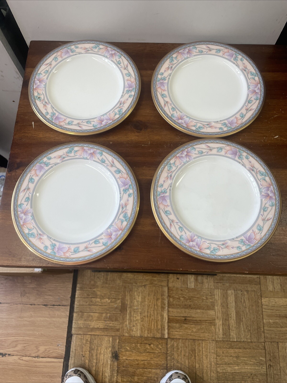 Vintage Noritake Bread Plates Set Of 4  Embassy Suite Size 6 1/2” Plate