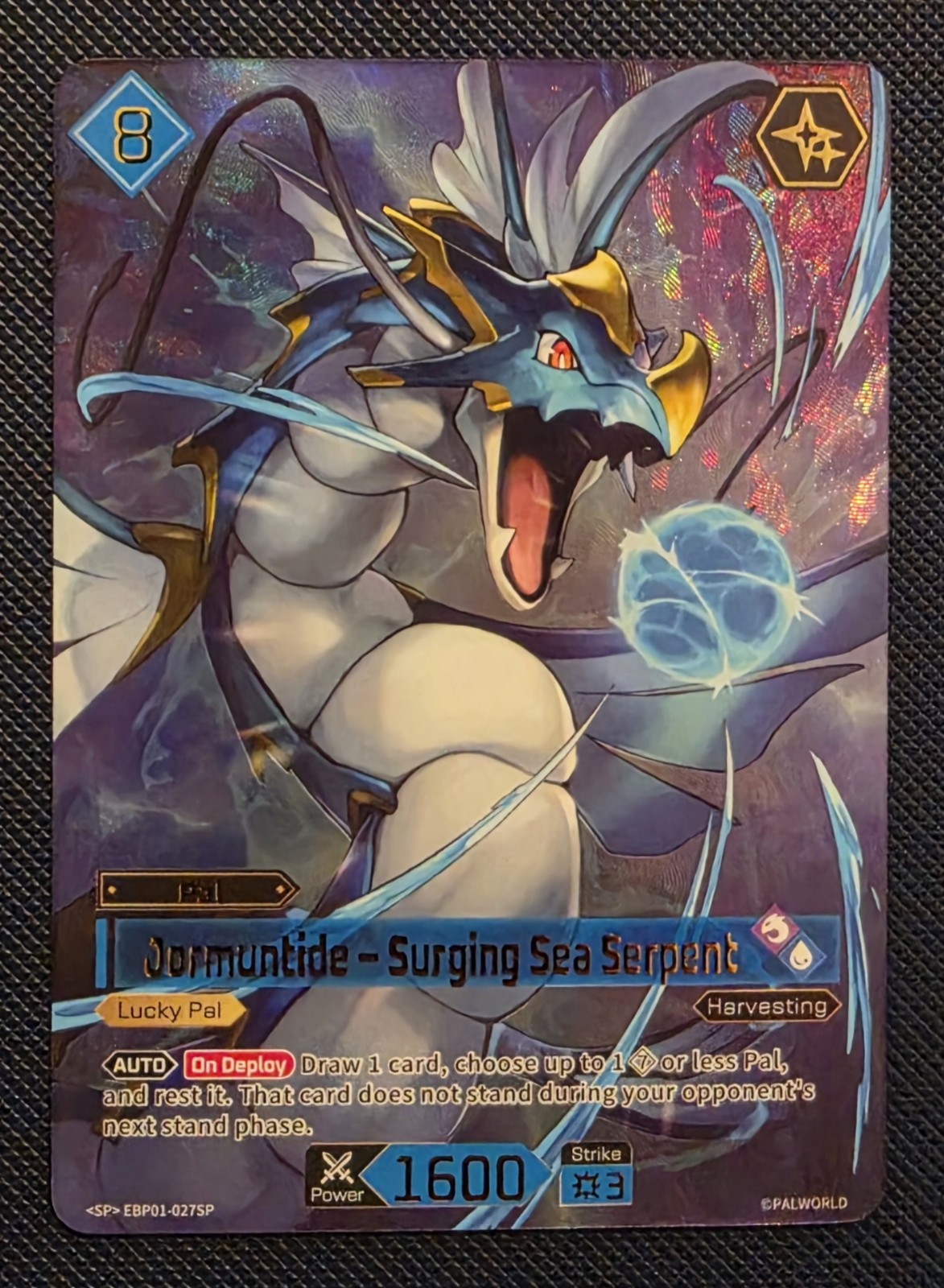 Jormuntide Surging Sea Serpent SP Holo EBP01-027SP Dawn Of palpagos 1st Edition Jormuntide Surging Sea Serpent SP Holo EBP01-027SP Dawn Of palpagos 1st Edition