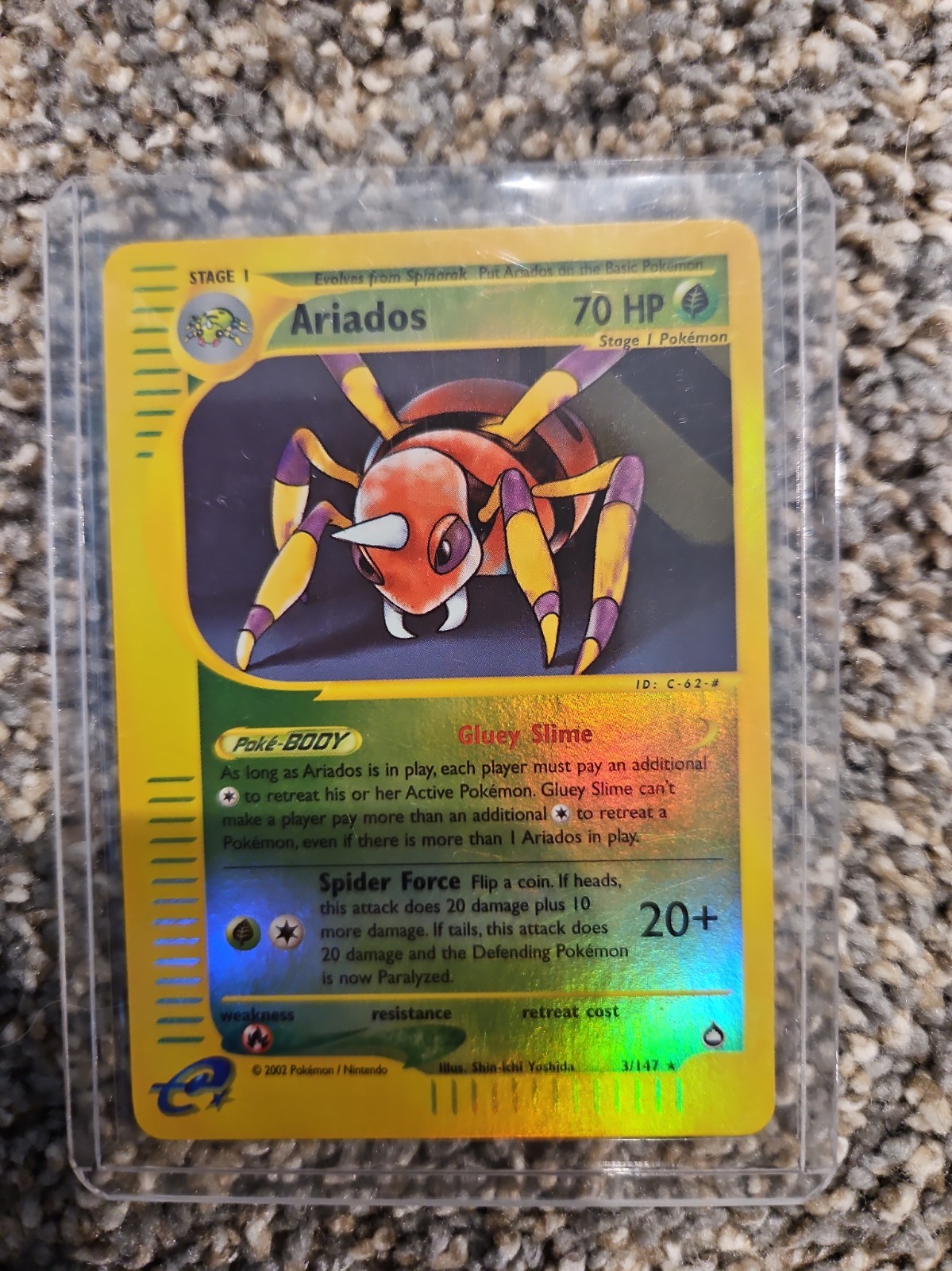 Pokemon TCG Ariados 3/147 Aquapolis Reverse Holo NM