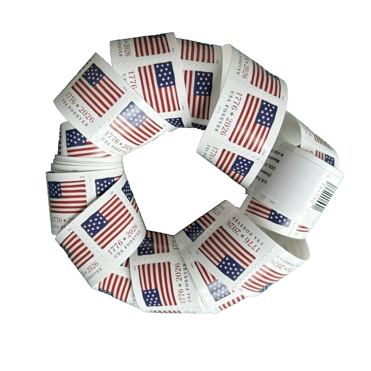 10 Rolls Of 100 2026 U.S. Flag First Class US Postage Stamps 1000PCS