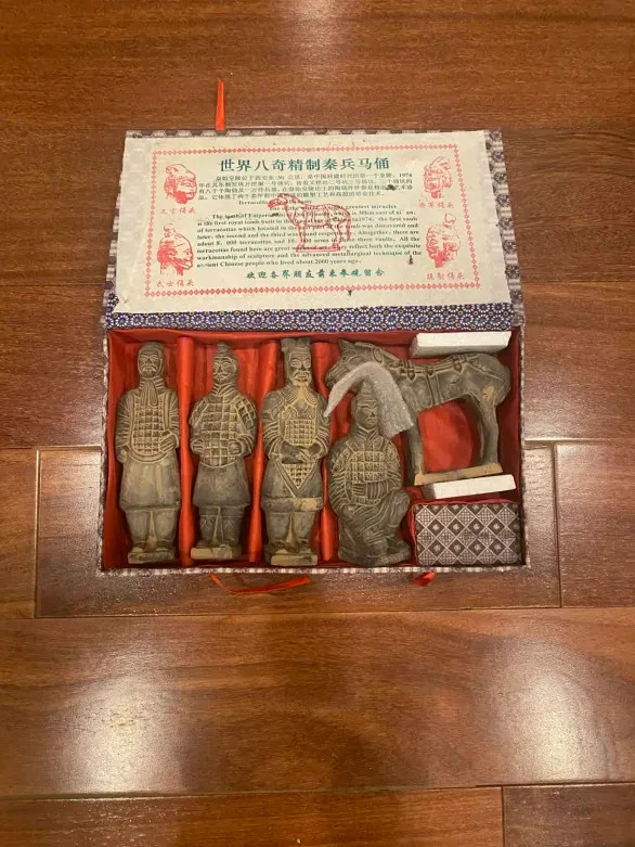 Chinese Terra Cotta Warrior Statue Set , 6 inch tall