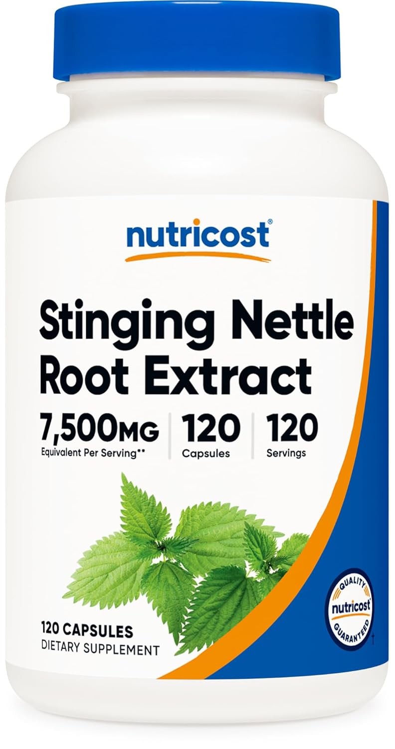 Nutricost Stinging Nettle Root Extract 120 Capsules, Gluten-Free, GMO-Free | 120