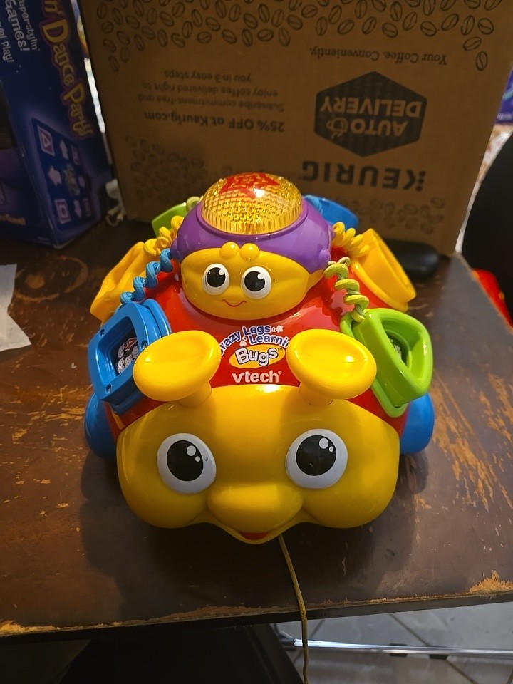 Vtech Crazy Legs Learning Bugs Musical Lady Bug Educational Toddler Baby Toy