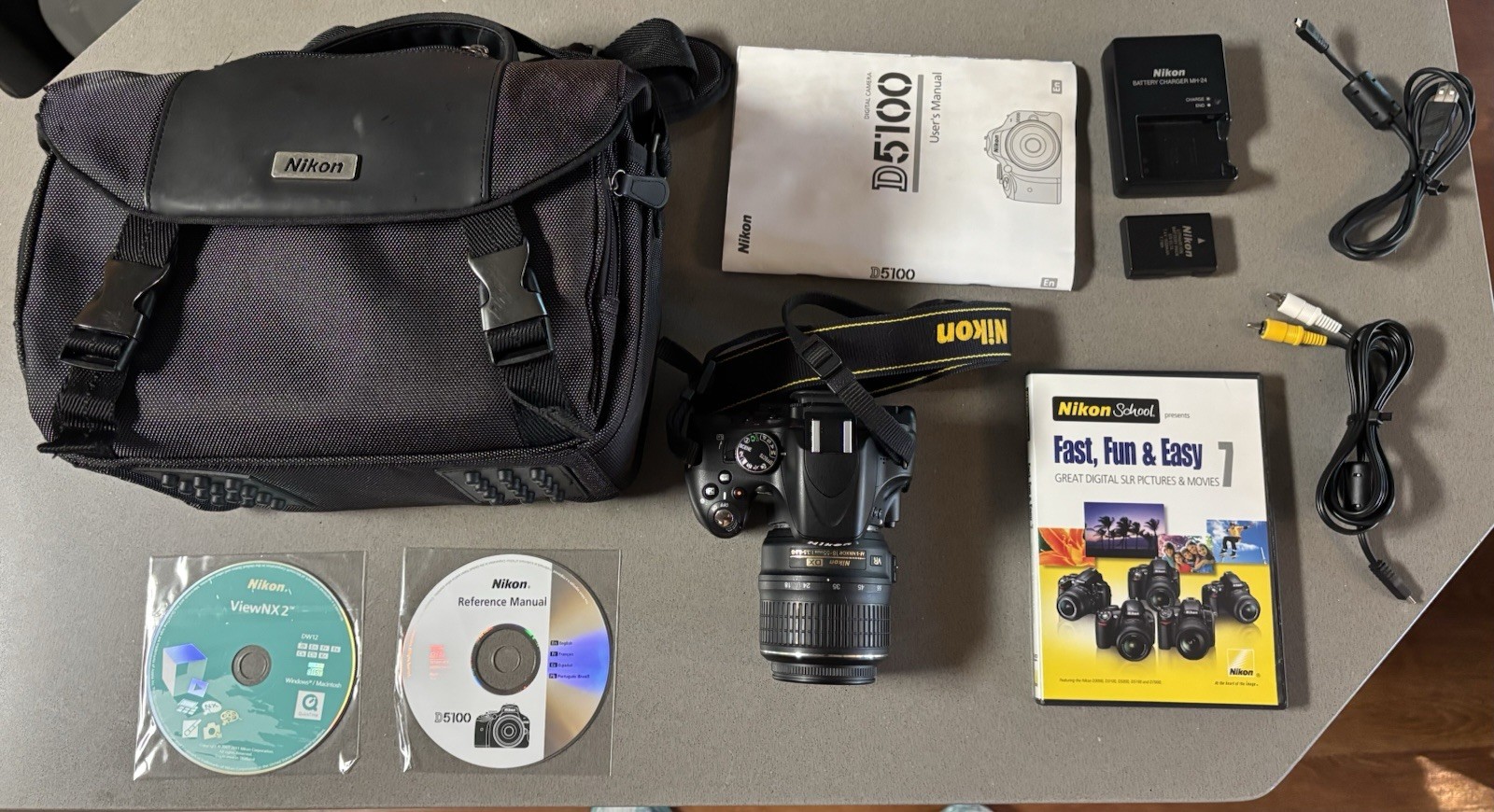 Nikon D5100 16.2MP Digital SLR Black w/ 18-55mm AF-S DX Lens
