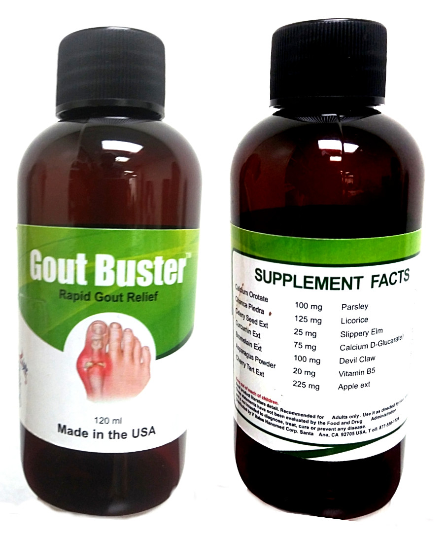 Gout Buster Liquid  economy Pack- Faster Relief  (4 Bottles 120 ml)