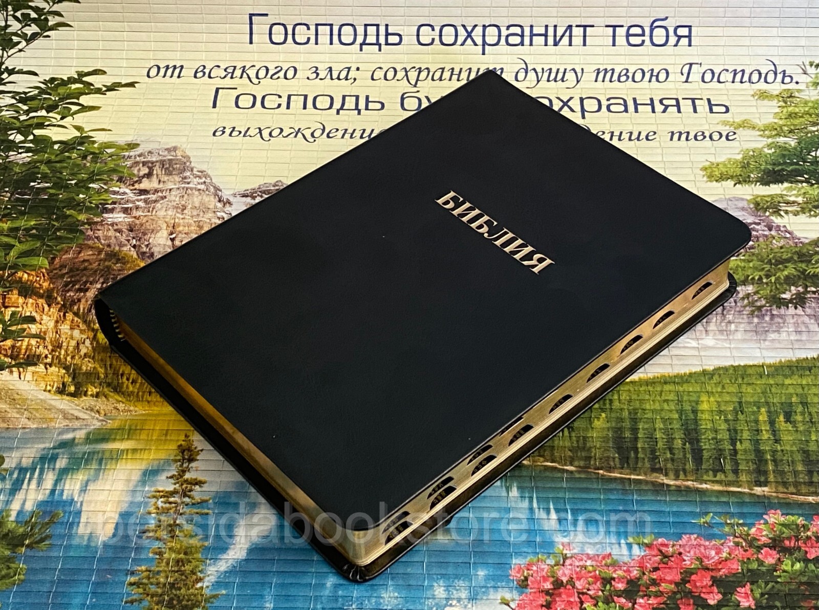 Russian Bible Index Leather Medium Size Библия средний формат индексы