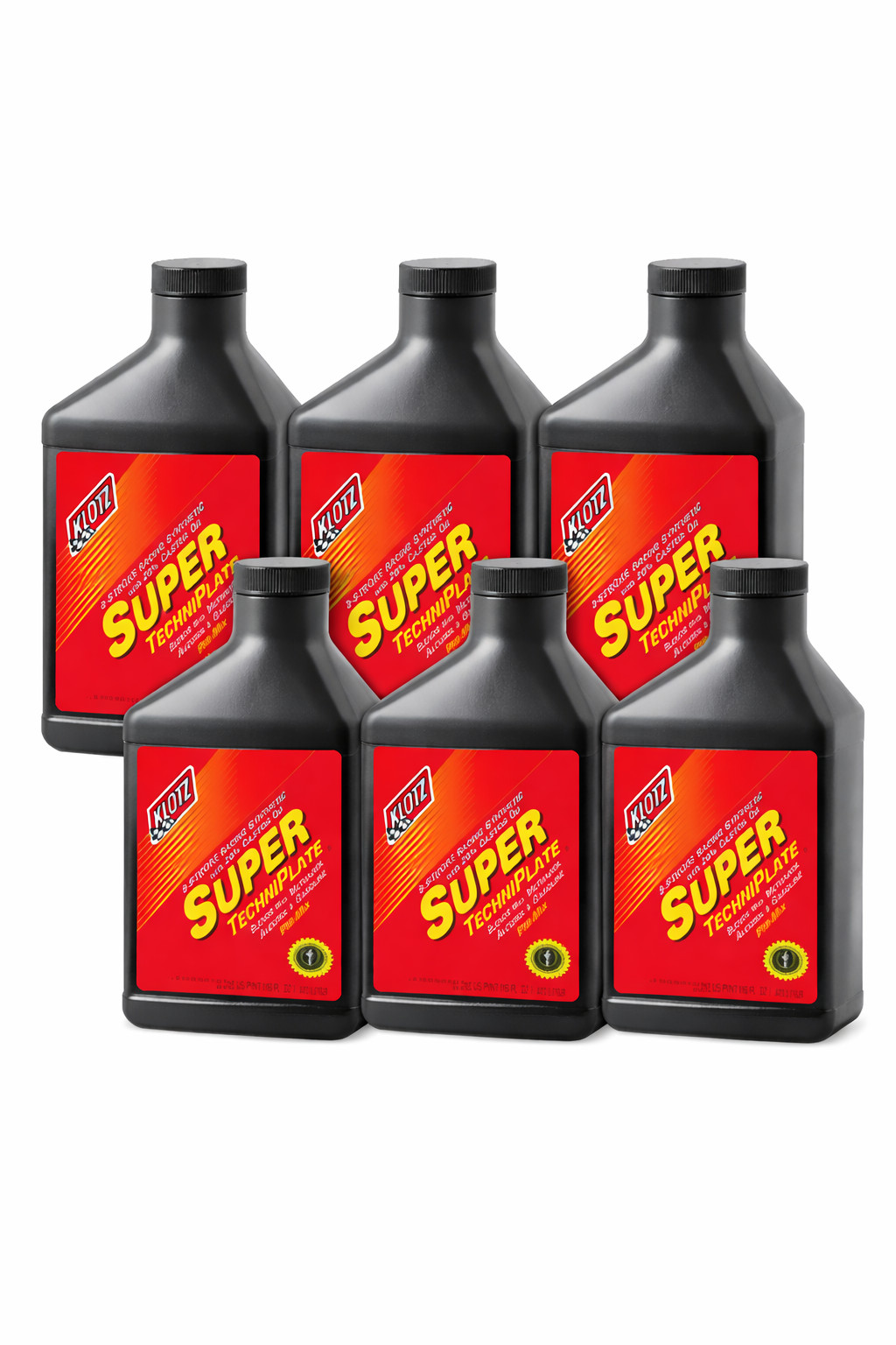6ea 16 oz Pint KLOTZ SUPER 2 Stroke Pre-Mix OIL Engine Motorcycle Synthetic