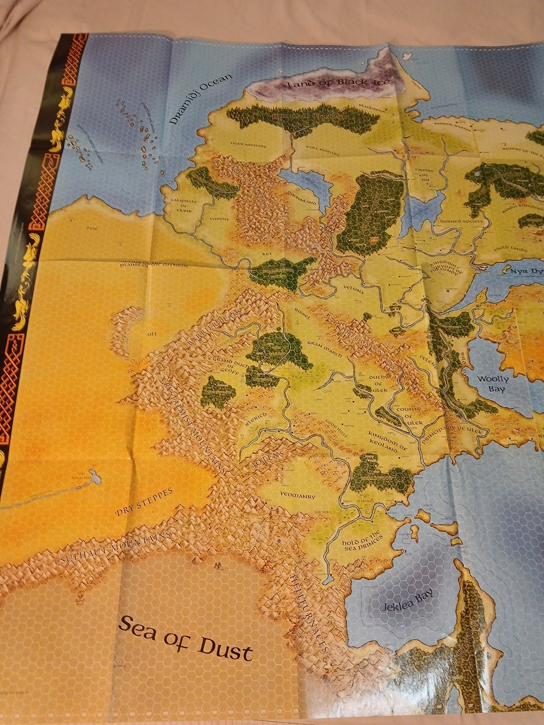 Dungeons and Dragons Lot Greyhawk 4 Panel Map Dungeons and Dragons Lot Greyhawk 4 Panel Map