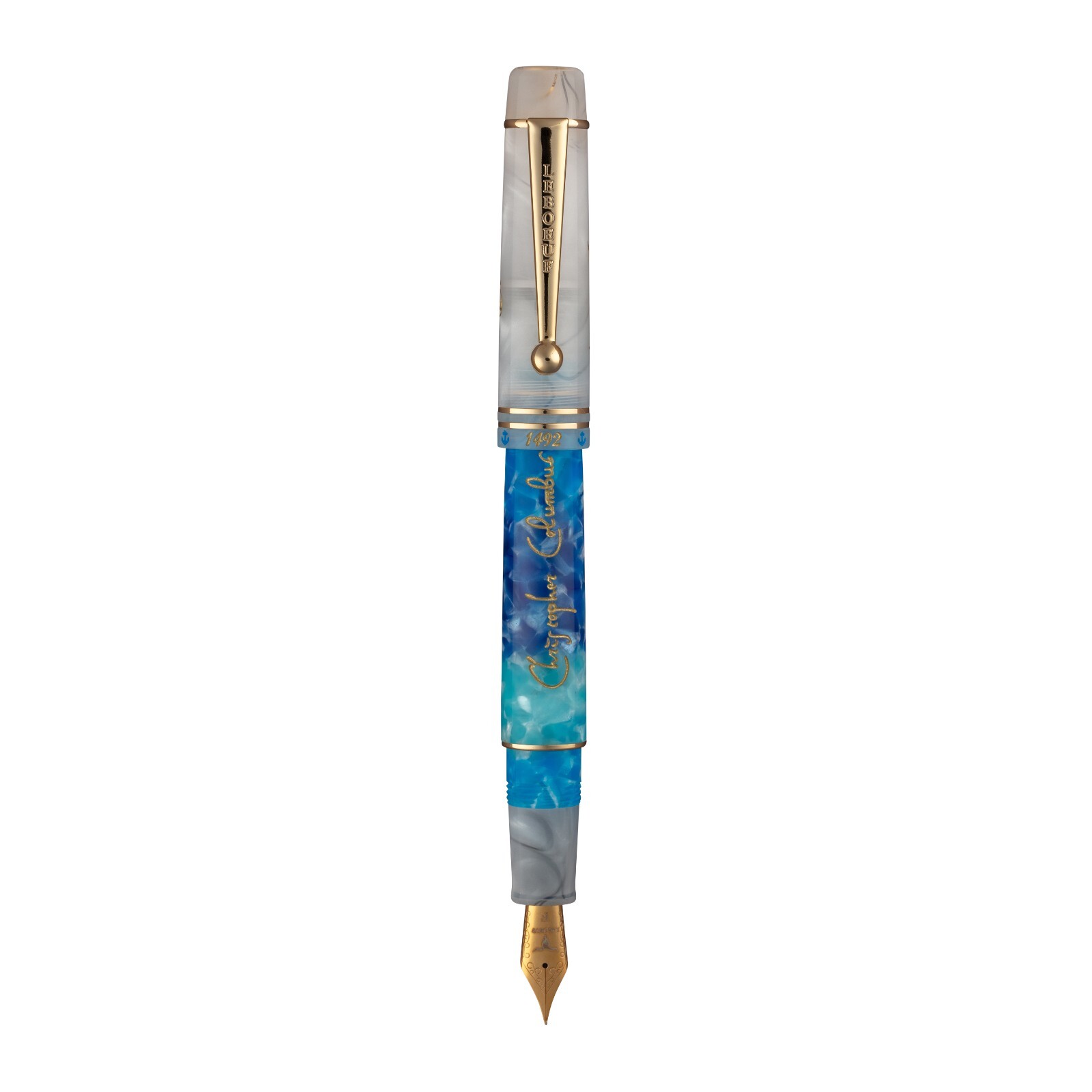 New  LeBOEUF Christopher Columbus Limited Editin Fountain Pen F or M or B  nib