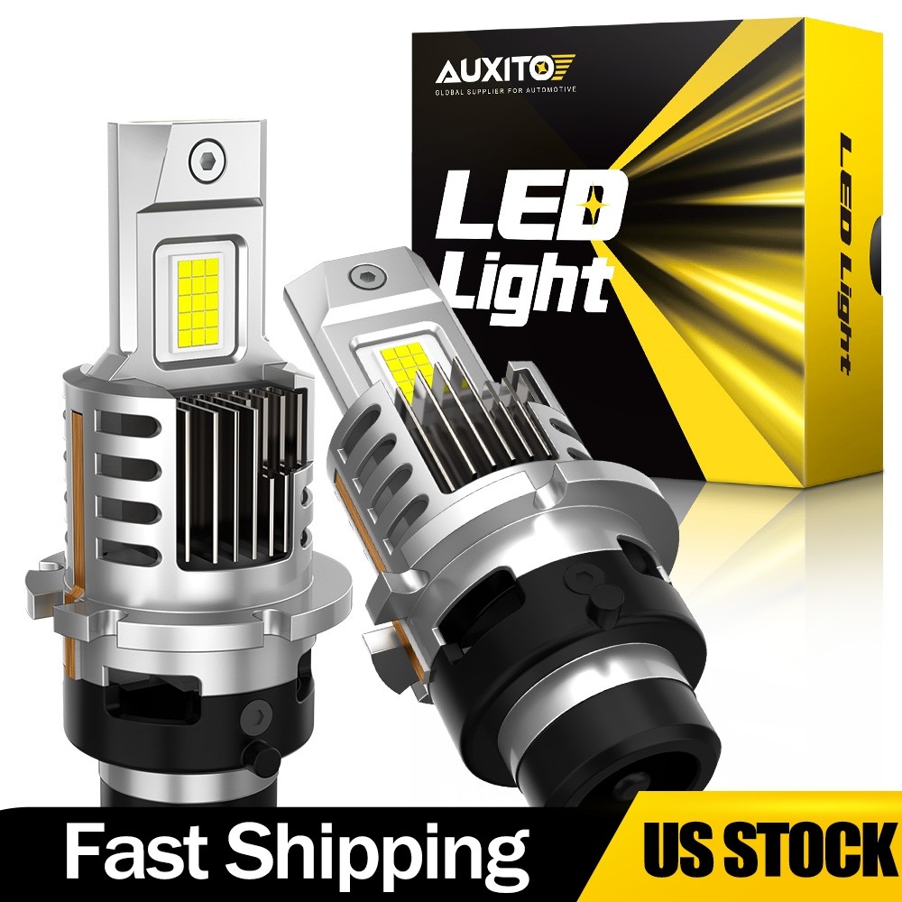 2PCS D2S LED Headlight Bulbs 500% Brightness 6500K White Canbus Error Free