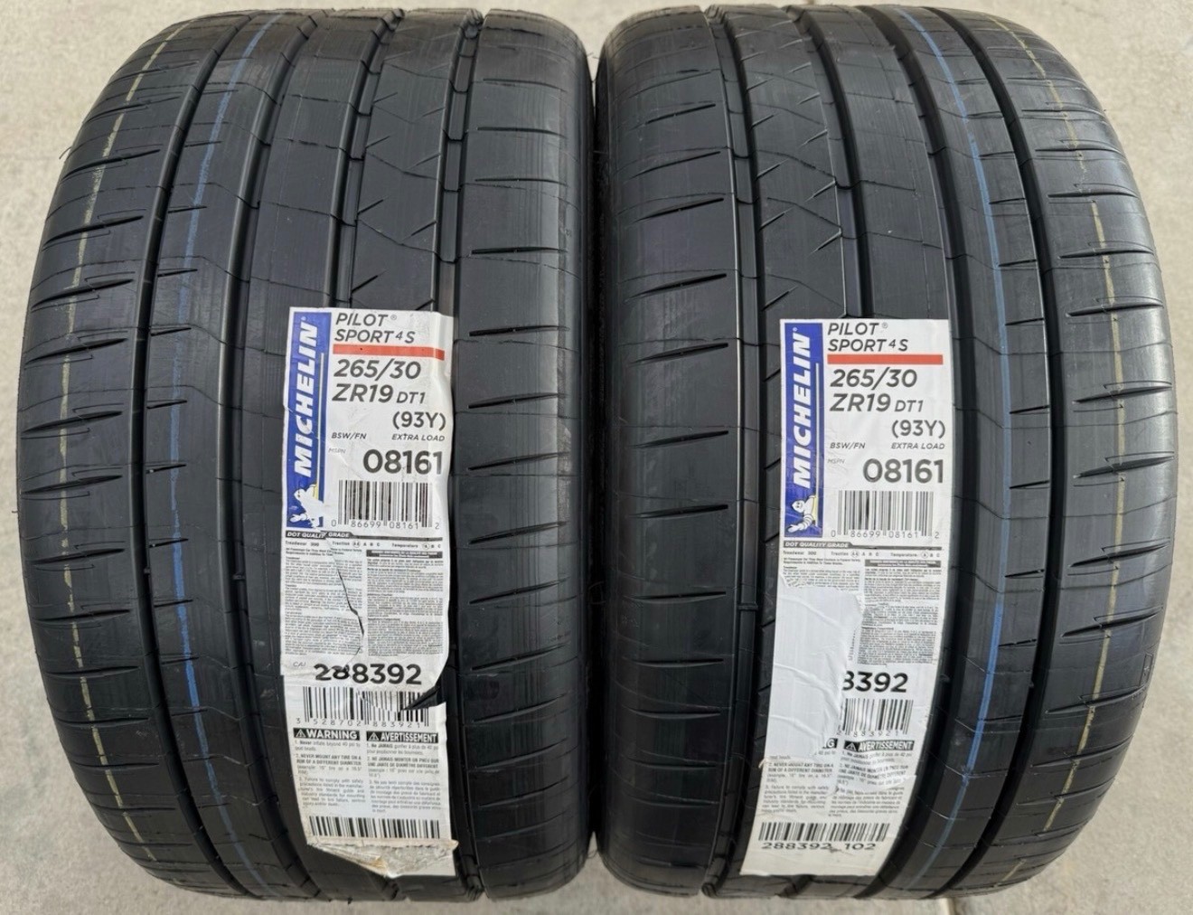 Michelin Pilot Sport 4S 265/30ZR19 XL 93Y