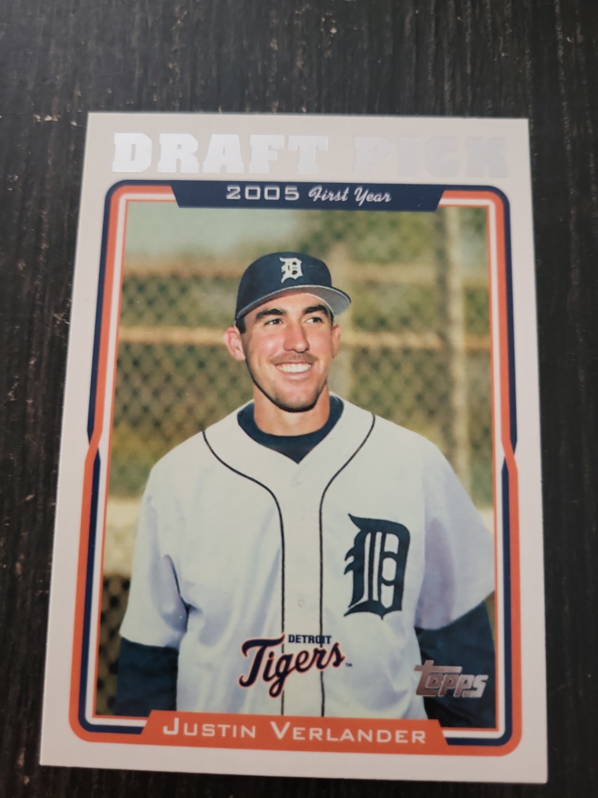 2005 Topps Justin Verlander Draft Pick Card No 677 High Grade 