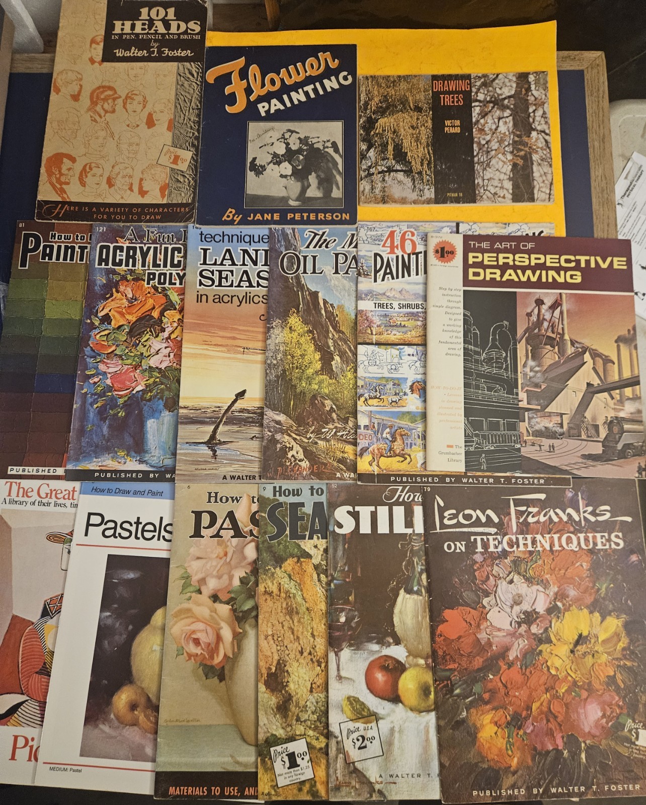 Lot Of 15 Art Instruction How To Books Vintage Walter Foster And More Lot Of 15 Art Instruction How To Books Vintage Walter Foster And More