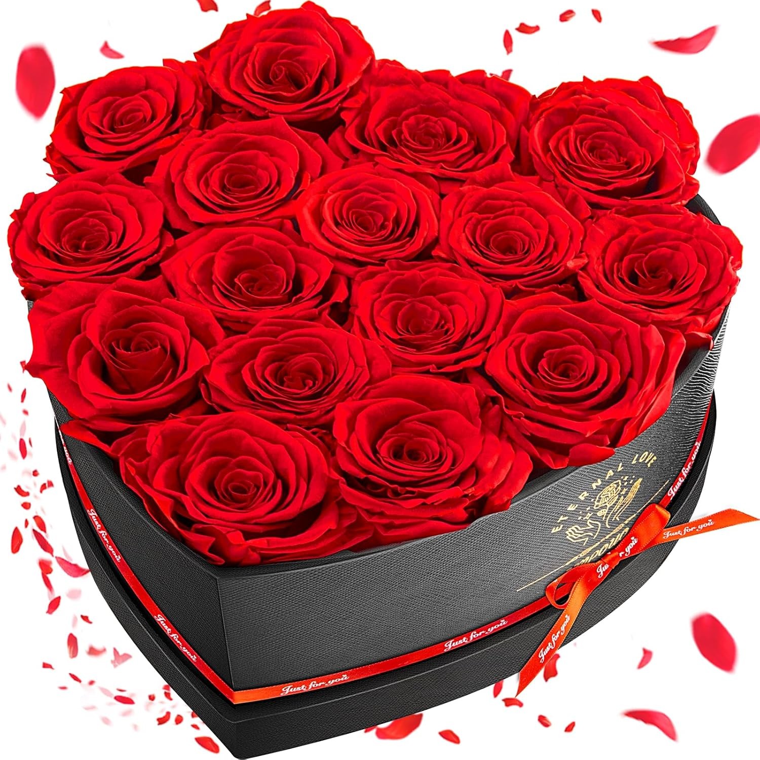 16-Piece Preserved Rose Birthday Eternal Rose Preserved Flowers Red Roses