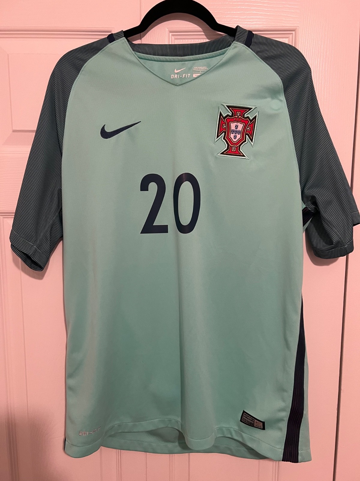 2016 portugal away authentic Nike euro champ Ricardo Quaresma jersey,Large
