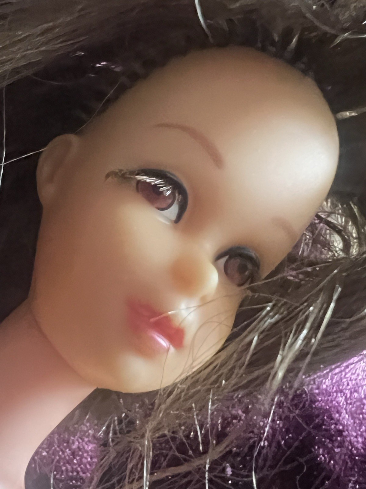 1960s Francie Barbie Doll Brunette w/Brown Eyes & Rooted Lashes Excellent Cond