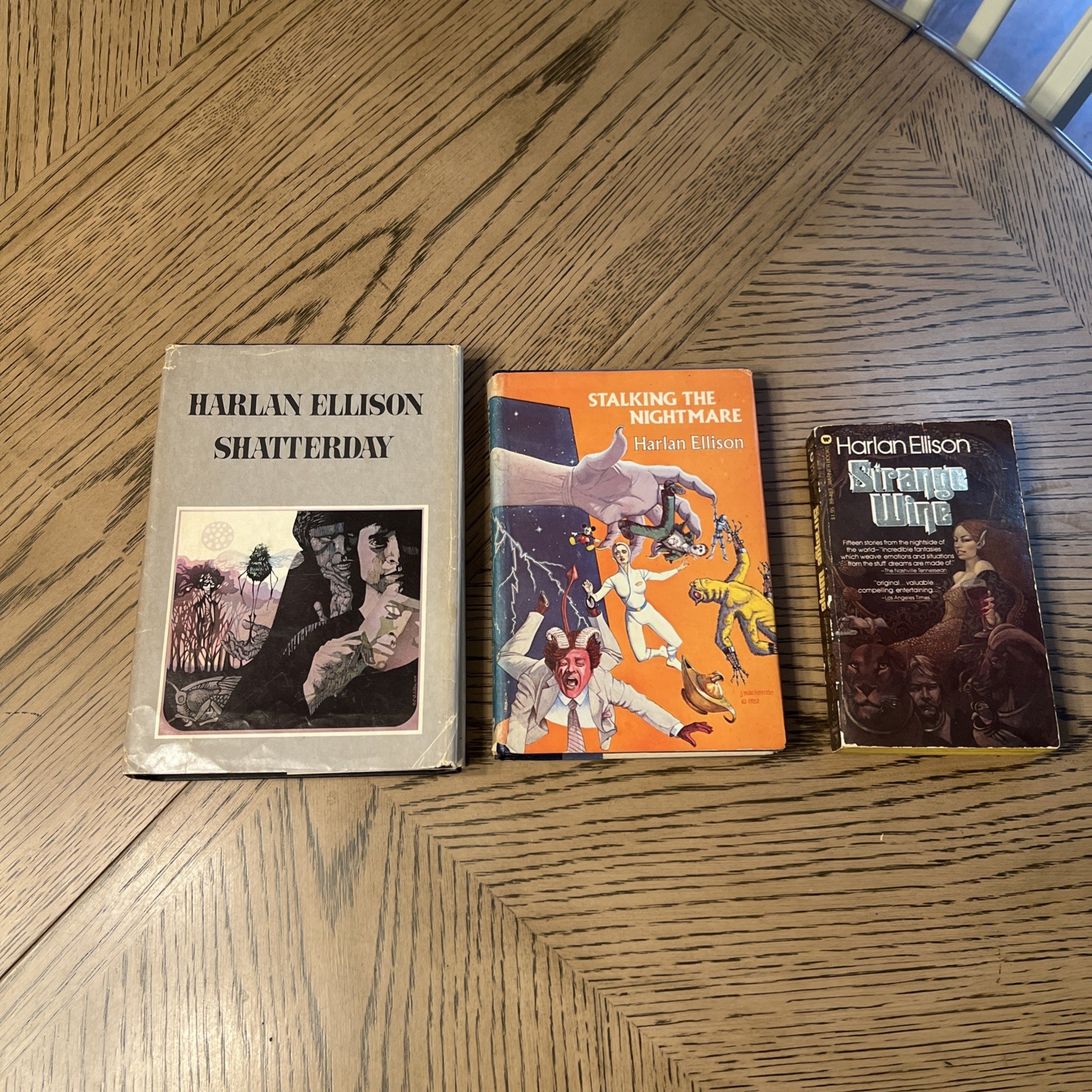 HARLAN ELLISON lot of 3 vintage books: Shatterday, Nightmare, Strange Wine HARLAN ELLISON lot of 3 vintage books: Shatterday, Nightmare, Strange Wine