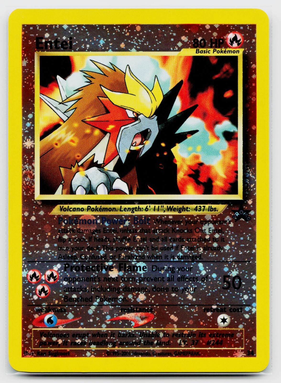 Entei 34/53 Reverse Holo | WoTC Promo - NM