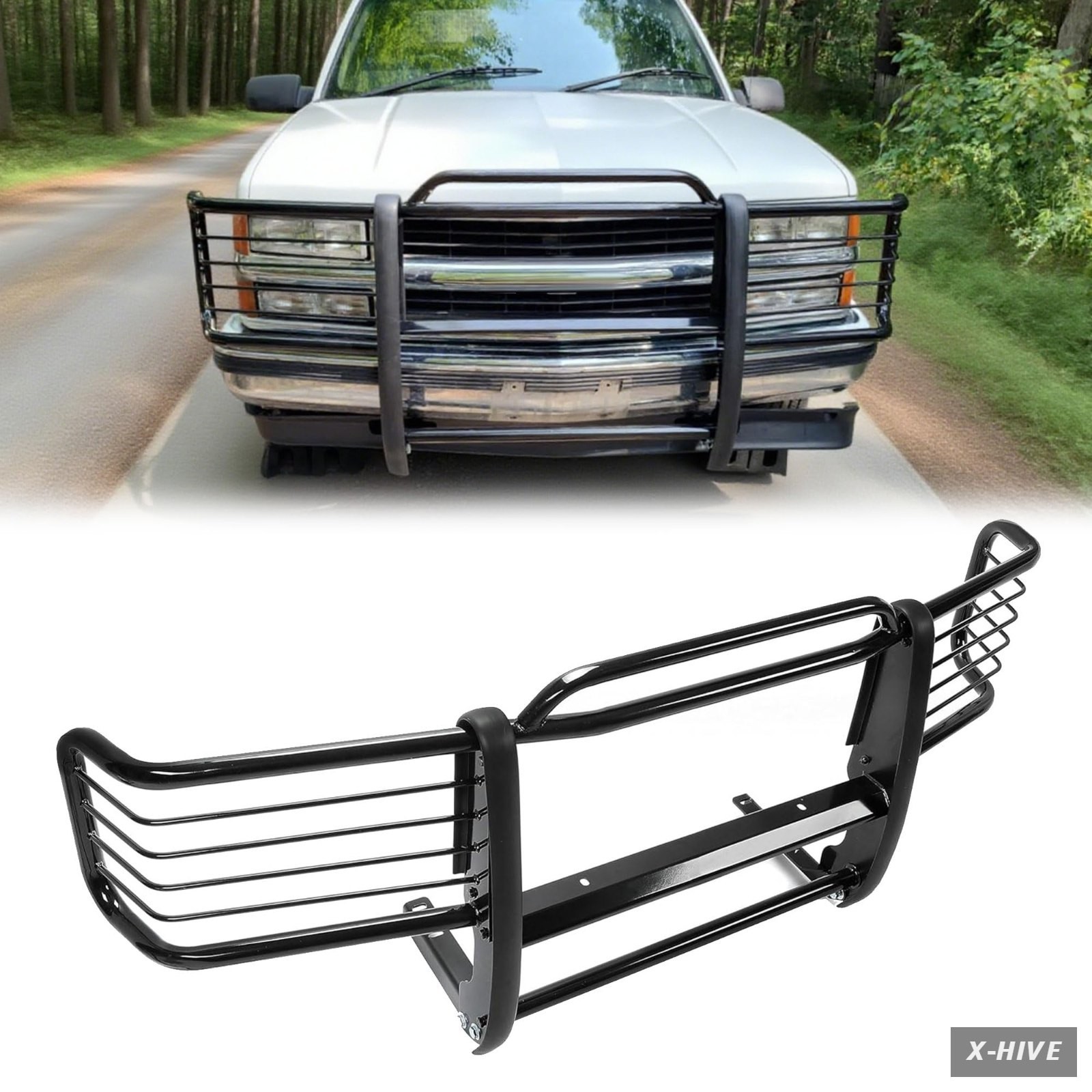 KUAFU Front Grille Brush Guard Compatible with 1988 2000 C/K Series
