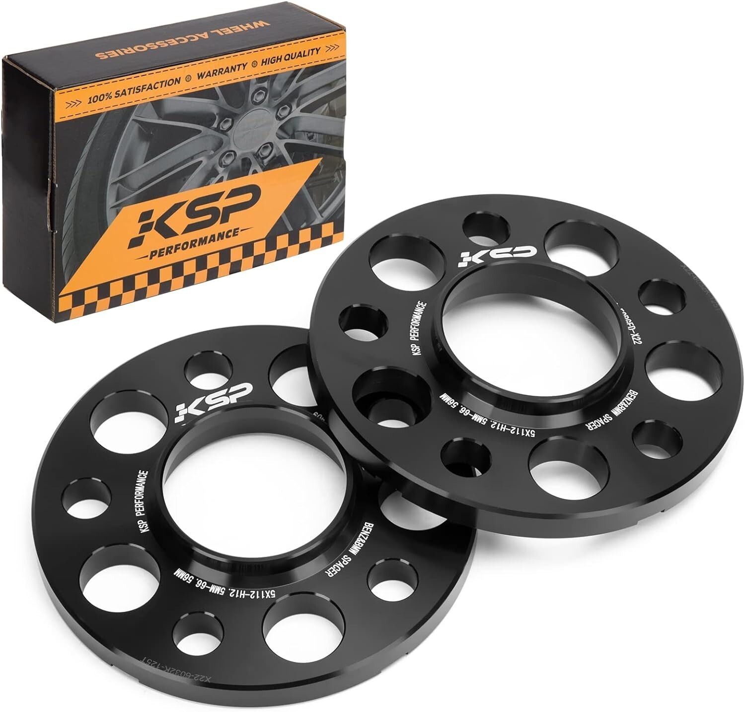 KSP 2PC 12.7mm 5X112mm Wheel Spacers Hubcentric 66.56mm  for Latest Audi A/Q/R
