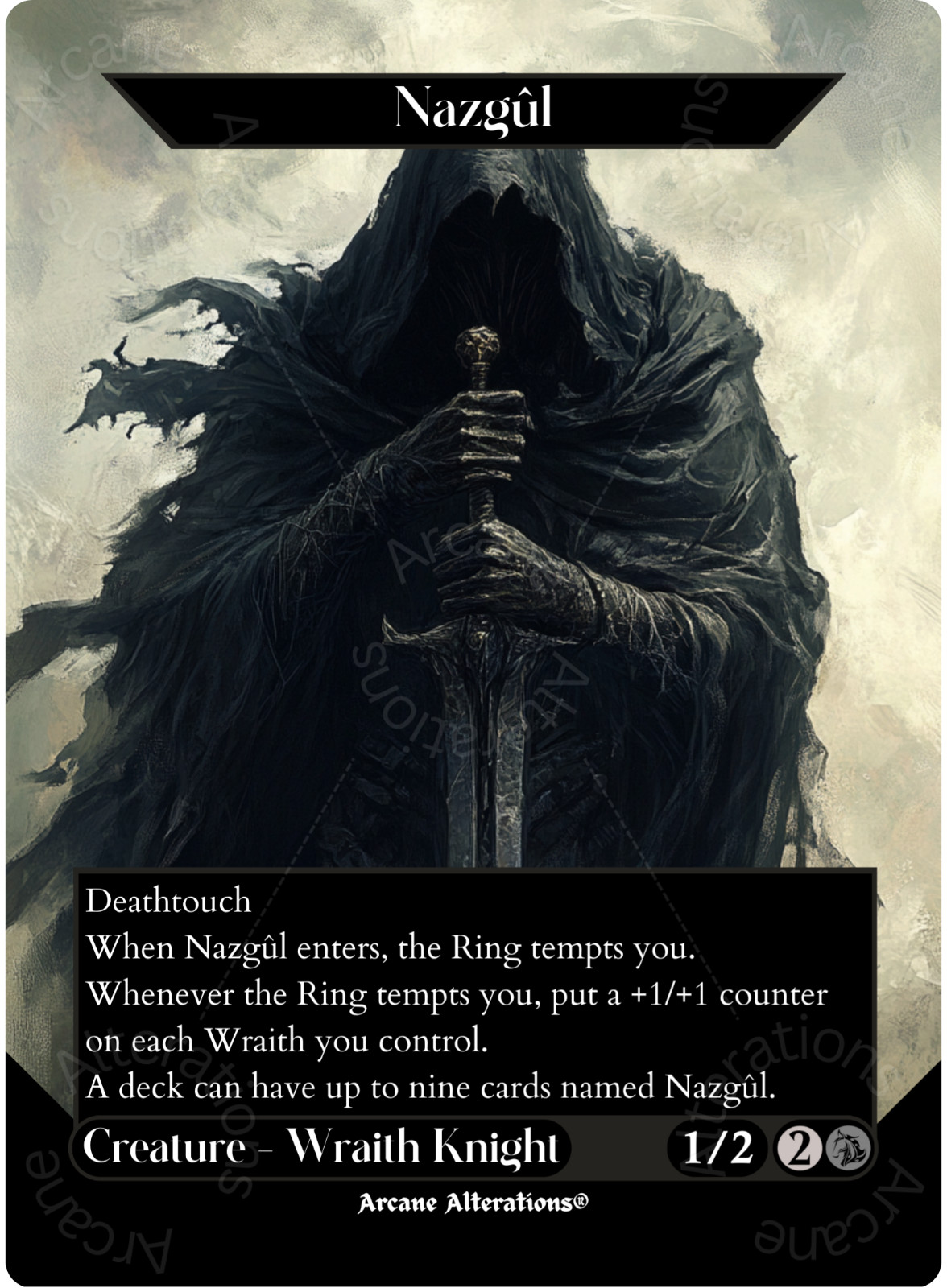 Nazgul - Full Art Altered Art Custom Proxy Cards