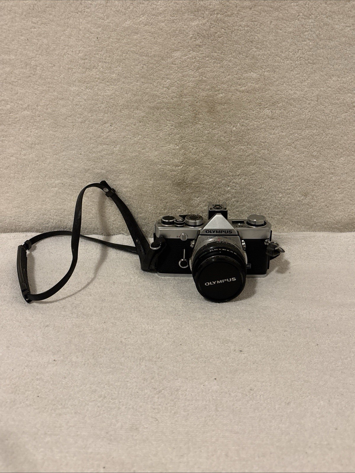 Olympus OM-1 SLR 35mm Film Camera zukio 50mm 1.8 auto winder TESTED Olympus OM-1 SLR 35mm Film Camera zukio 50mm 1.8 auto winder TESTED