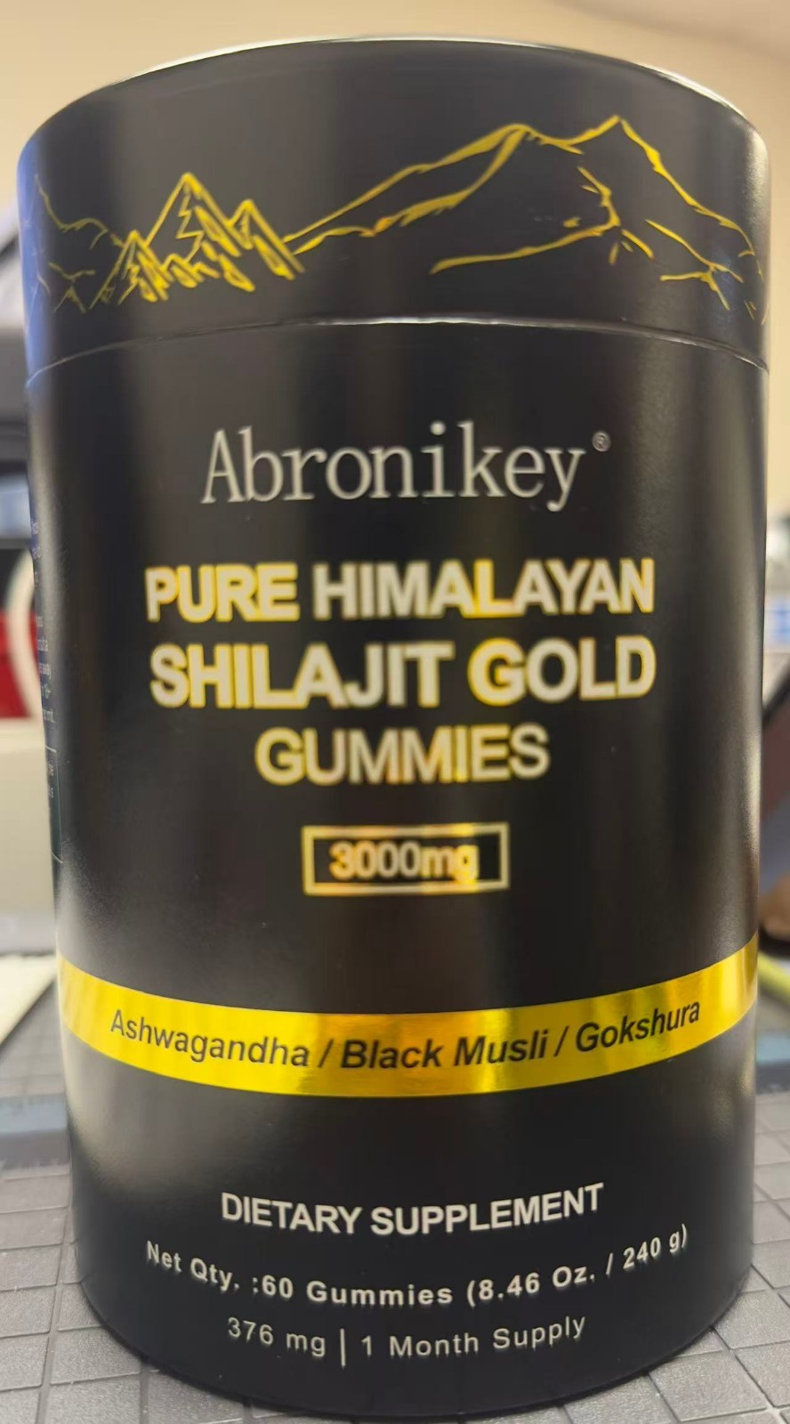 Pure Himalayan Shilajit GOLD Gummies By Abronikey 3000mg 60ct Individual Sealed Pure Himalayan Shilajit GOLD Gummies By Abronikey 3000mg 60ct Individual Sealed