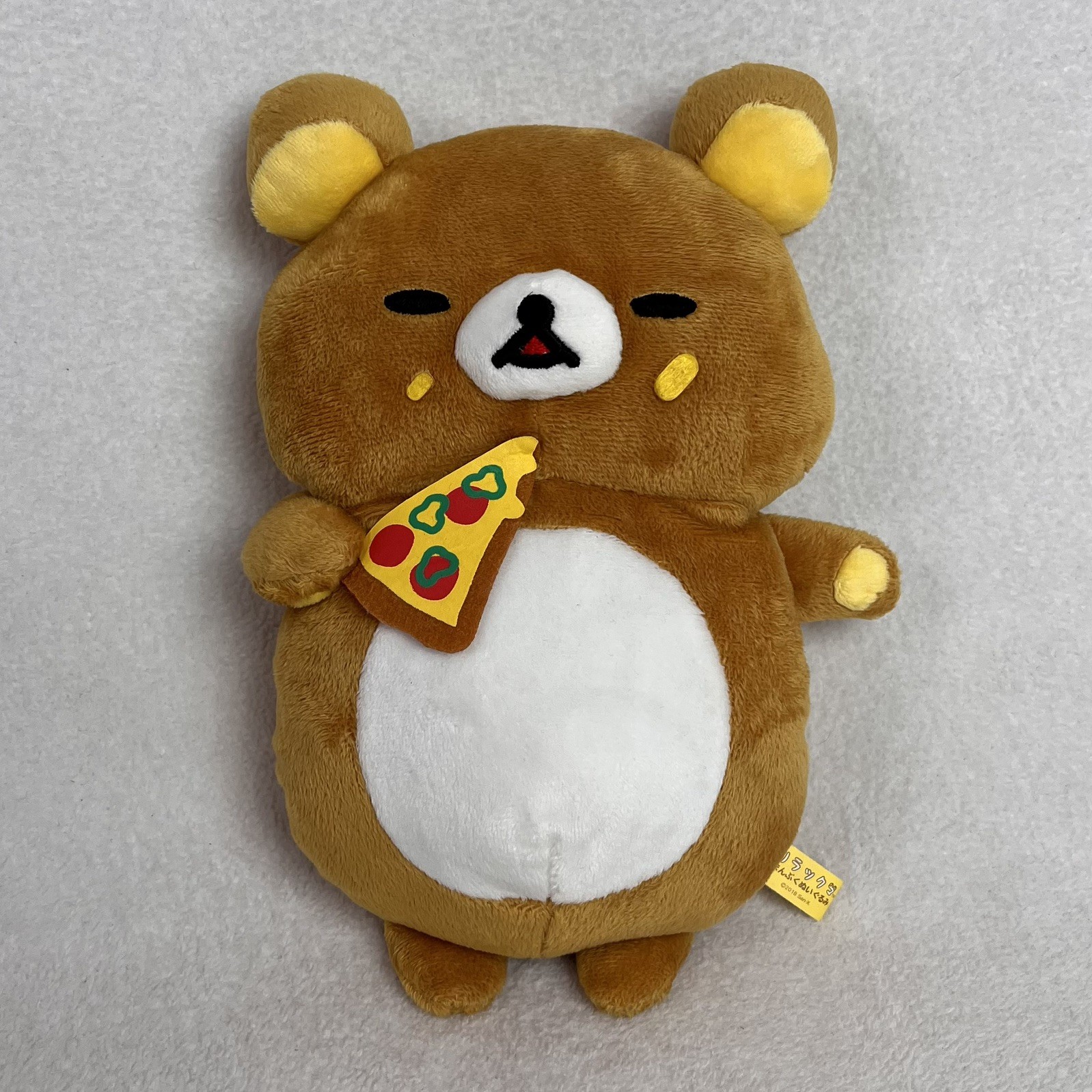Rare 2018 San-X Rilakkuma Manpuku Pizza Slice Deli Theme Full Stomach Plush