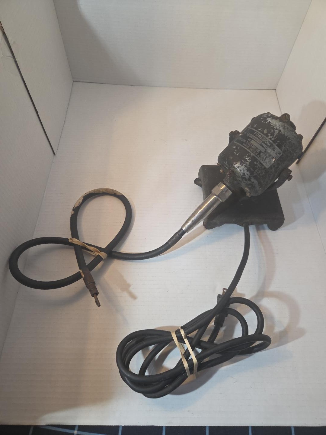 Vintage c 1930s–1940s Foredom Electric Co Flex Shaft Rotary Tool Dentist Works