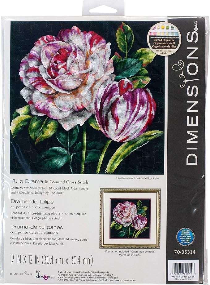 Dimensions Counted Cross Stitch Kit , Tulip Drama