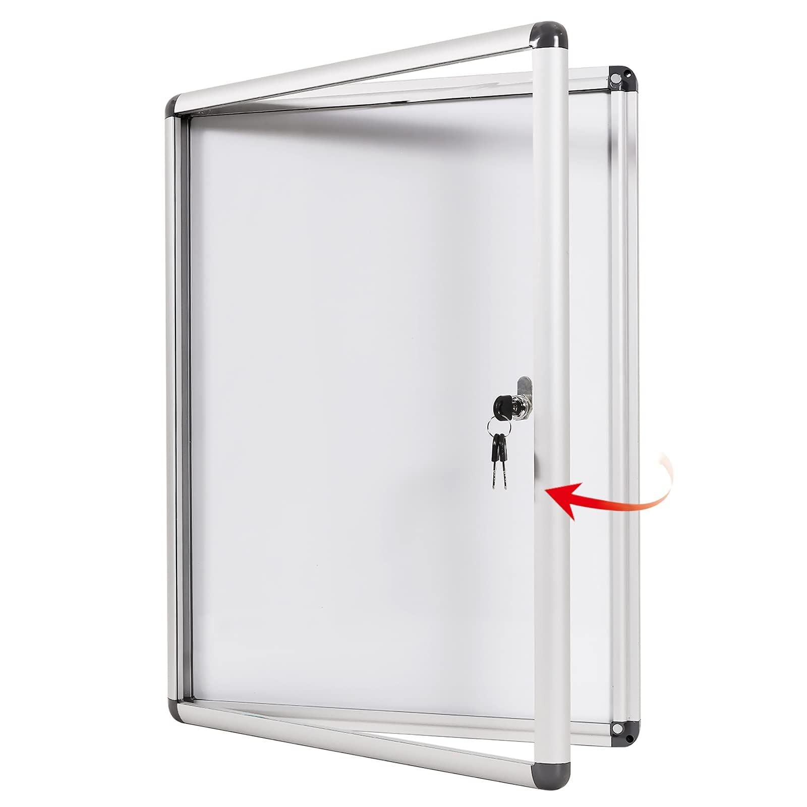 SWANCROWN 26x20 in Enclosed Bulletin Board Lockable Magnetic 4xA4 SWANCROWN 26x20 in Enclosed Bulletin Board Lockable Magnetic 4xA4