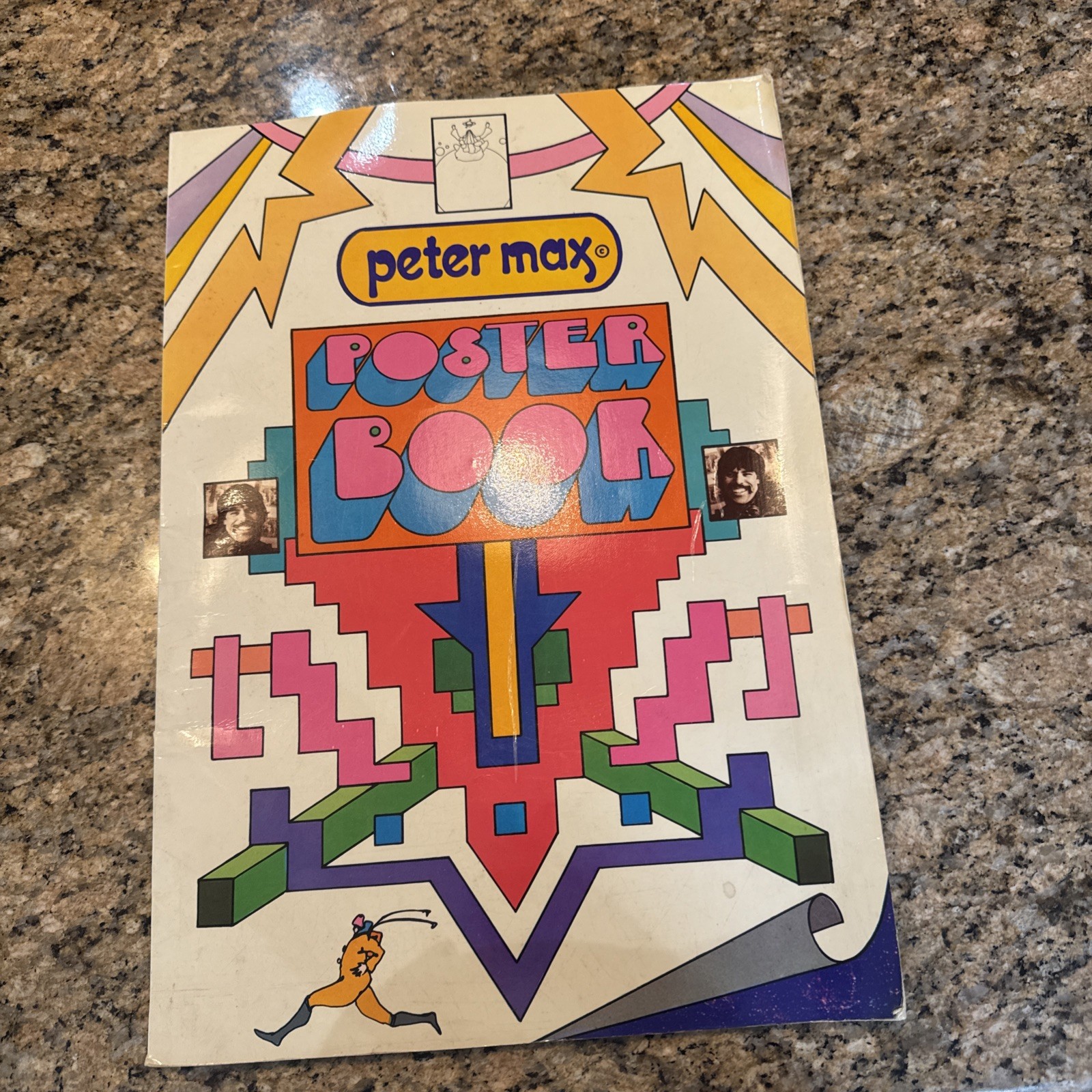 PETER MAX Poster Book 1970 Vintage 2nd Printing - Damaged PETER MAX Poster Book 1970 Vintage 2nd Printing - Damaged