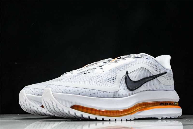 Nike Pegasus Premium Airscape Men Running Shoes Grey Orange Air Zoom Cushion Sne
