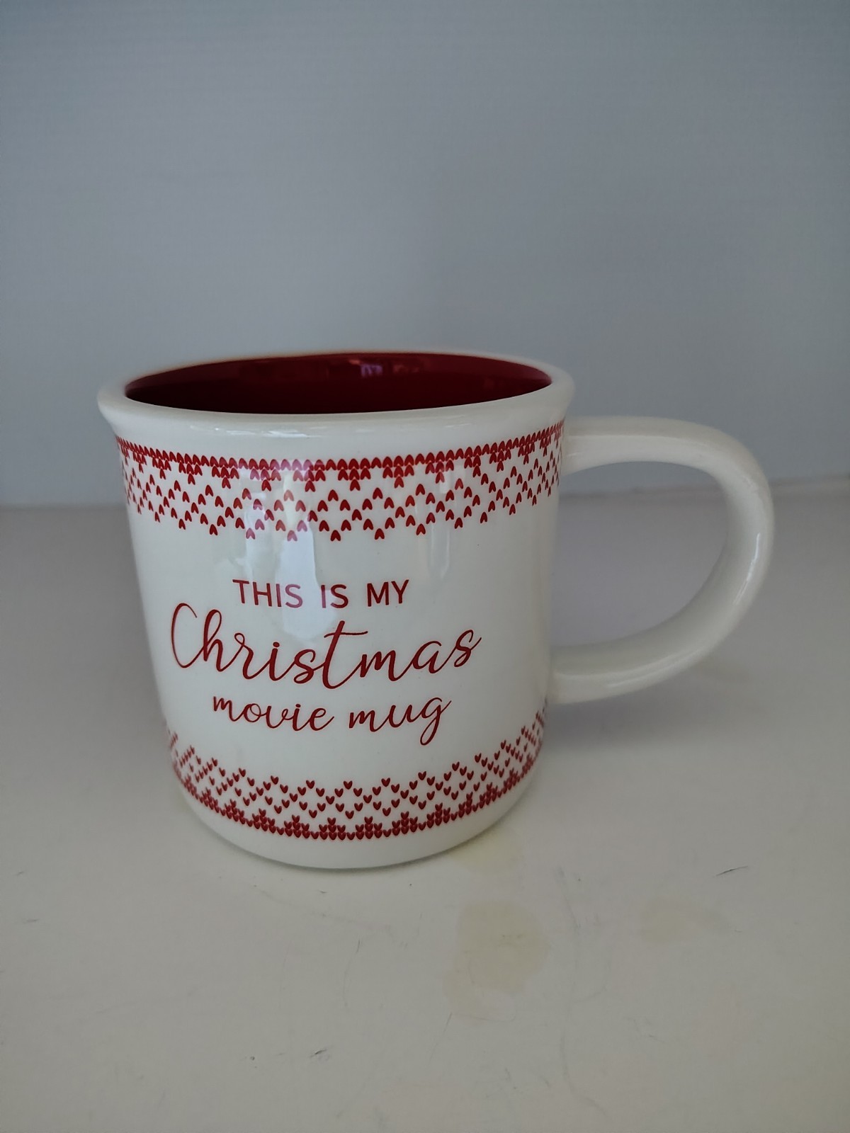 This Is My Christmas Movie Mug By Celebrate It. 16 Oz Mug Red Interior...