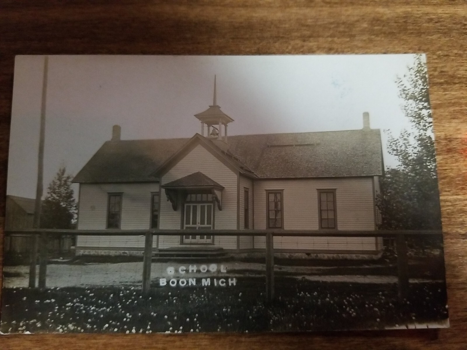 RPPC BOONE Public School House MI Michigan Vintage Real Photo Postcard RPPC BOONE Public School House MI Michigan Vintage Real Photo Postcard