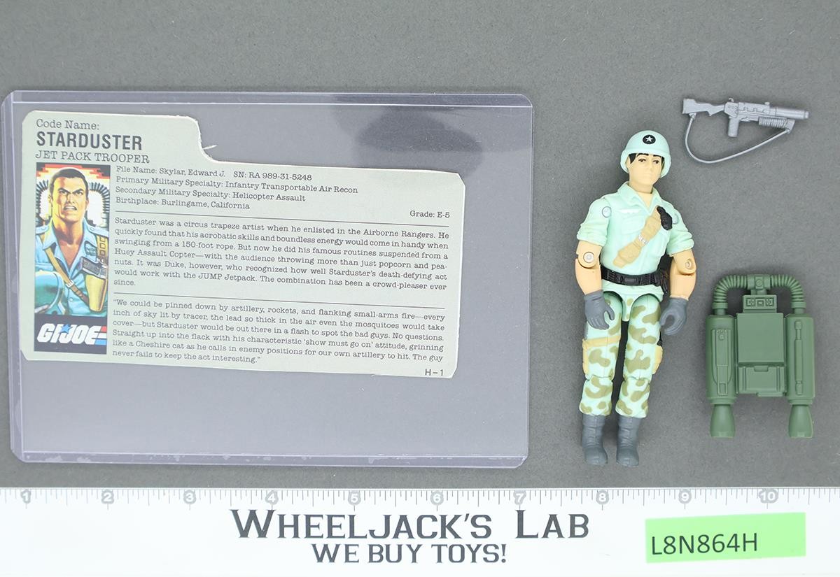 Starduster V1B RARE RED CARD BACK G.I. Joe 1987 Hasbro Vintage Figure